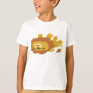 Niedlich Cartoon Lazy Lion Children T - Shirt