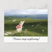 Niedlich Cartoon Mouse Journey