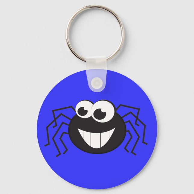 Niedlich Cartoon Spider Schlüsselanhänger (Vorderseite)