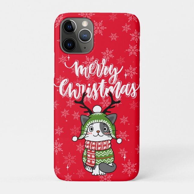 Niedlich Cat Christmas Kleinen Geschenke Galore Case-Mate iPhone Hülle (Rückseite)
