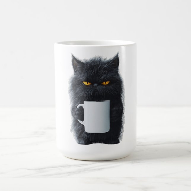 Niedlich Cat Coffee Tasse - Keramik Playful Design (Mittel)