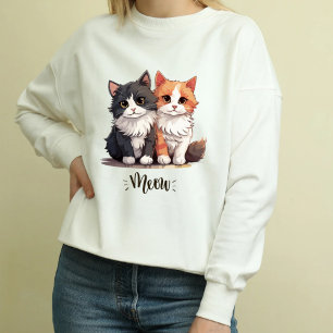 Niedlich Cat Hoodie - "Meow Twin Cats"