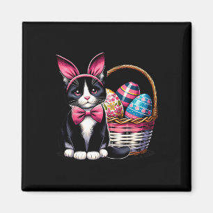 Niedlich Cat Kitty Ostertag Bunny Egg Cat Lover Wo Magnet
