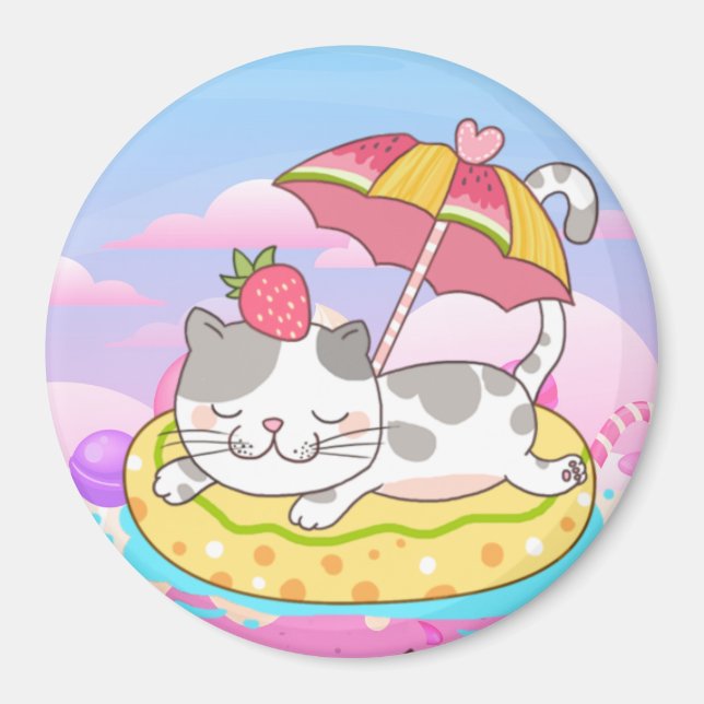 Niedlich Cat Magnet (Vorne)