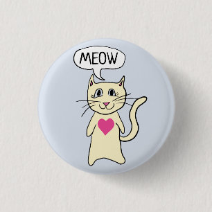 Niedlich Cat Meow Button