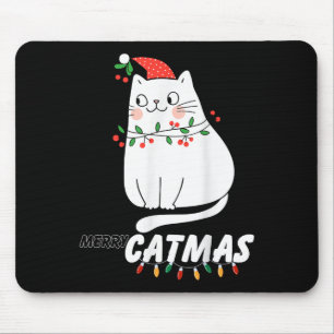 Niedlich Cat Mermas Weihnachtskatzenliebhaber Sant Mousepad