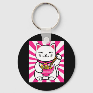 Niedlich Cat Ramen Anime Kawaii Teen Geschenke Tee Schlüsselanhänger