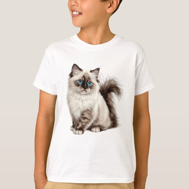 Niedlich Cat T-Shirt Cat Mama Cat Vater (Vorderseite)