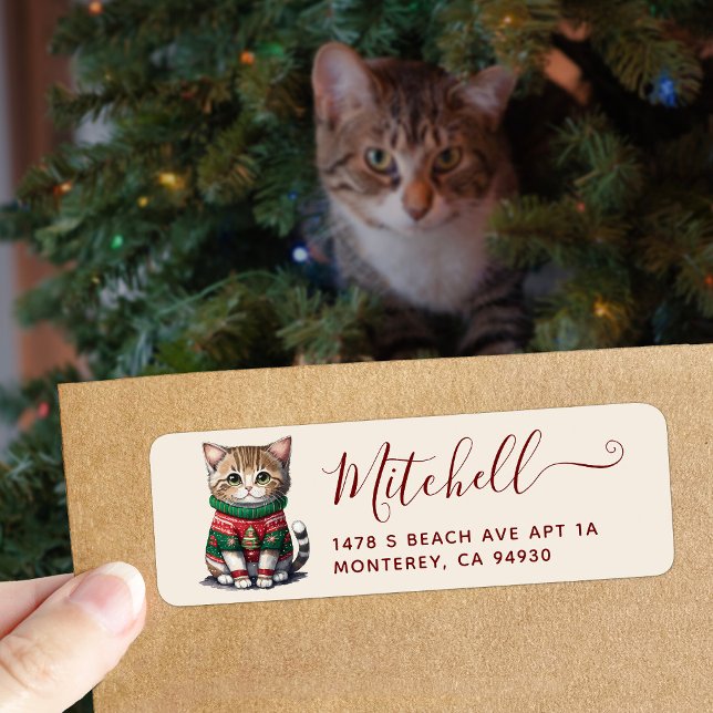 Niedlich Cat Ugly Sweater Party-Adresse (Von Creator hochgeladen)