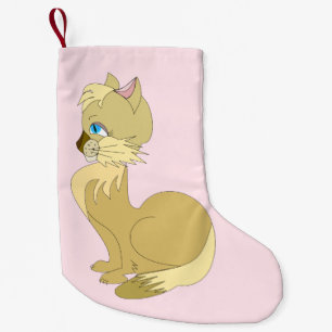 Niedlich Cat Weihnachts-Strumpf Kleiner Weihnachtsstrumpf