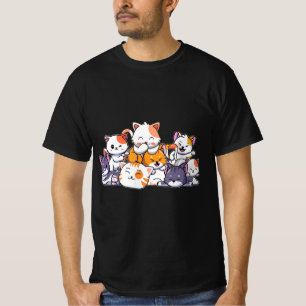 Niedlich Cats Anime Kawaii Japanisch Otaku Neko Ge T-Shirt