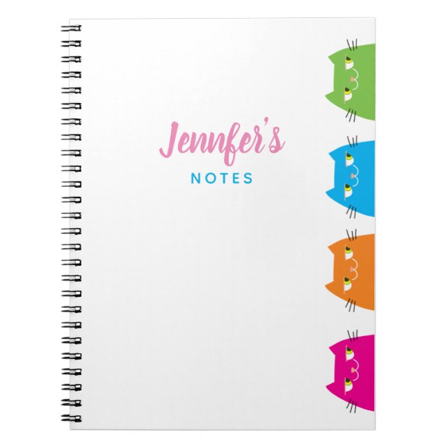 Niedlich Cats Kawaii Notizblock (Vorderseite)