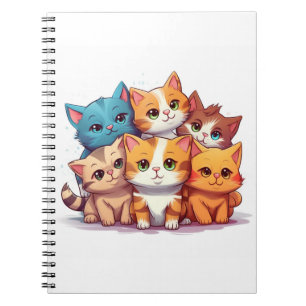 Niedlich Cats SpiralNotebook Notizblock