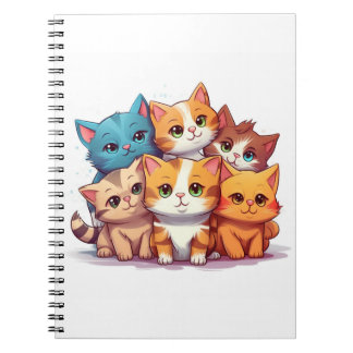 Niedlich Cats SpiralNotebook Notizblock