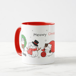 Niedlich Cats Weihnachts-Tasse Tasse