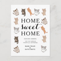 Niedlich Cats Zuhause Sweet Zuhause Moving Ankündi