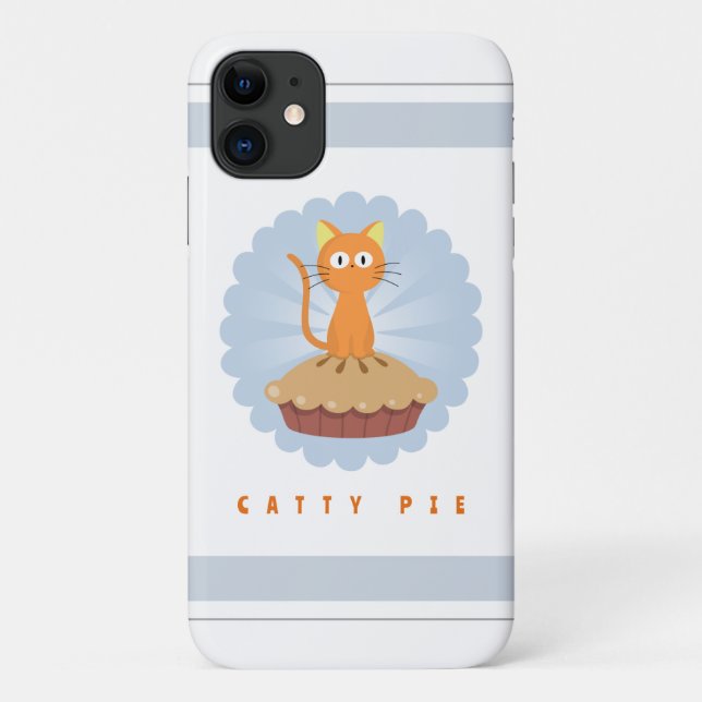 Niedlich Catty Pie Cat Lover Case-Mate iPhone Hülle (Rückseite)