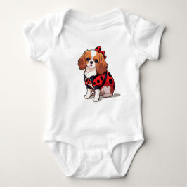 Niedlich Cavalier King Charles Ladybug Baby Strampler