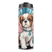 Niedlich Cavalier King Charles Pastel Stettel Glas