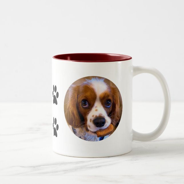 Niedlich Cavalier King Charles Spaniel Kaffee Tass Zweifarbige Tasse (Rechts)
