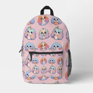 Niedlich Cavalier King Charles Unicorn Pastel Patt Bedruckter Rucksack