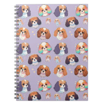 Niedlich Cavalier King Charles Unicorn Pastel Patt