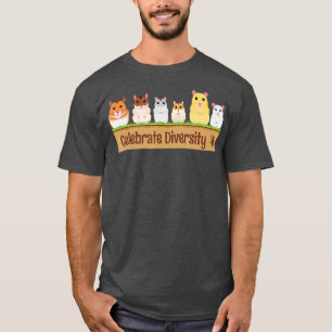 Niedlich Celebrate Diversity Haustiere Besitzer fü T-Shirt