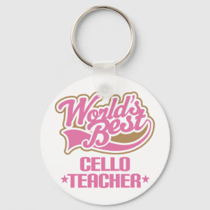 Niedlich Cello Teacher-Geschenk Schlüsselanhänger