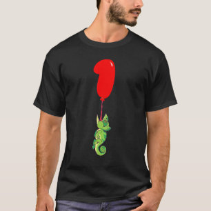 Niedlich Chameleon 1. Geburtstag Kinder Ballon Par T-Shirt
