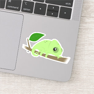 Niedlich Chameleon Custom-Cut Vinyl Sticker