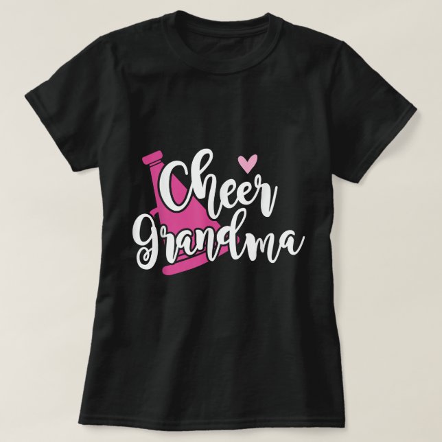 Niedlich Cheer Oma - Proud Cheerleader Oma T-Shirt (Design vorne)