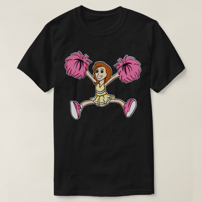 Niedlich Cheerleader Girl TShirt oder Geschenk für (Design vorne)