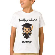Niedlich Chibi Abschluss 2025 T - Shirt - Endlich 
