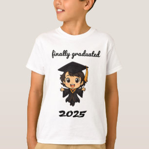 Niedlich Chibi Abschluss 2025 T - Shirt - Endlich 