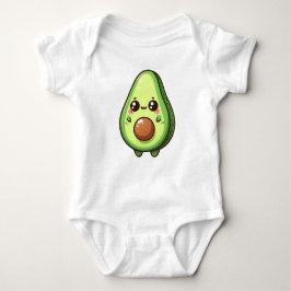Niedlich Chibi Avocado Baby Strampler