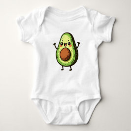 Niedlich Chibi Avocado Baby Strampler