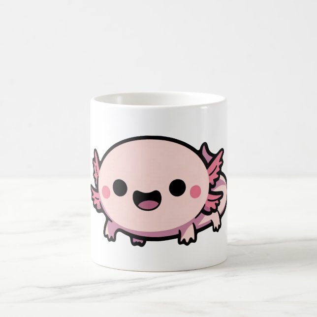 Niedlich Chibi Axolotl Kaffeetasse (Mittel)