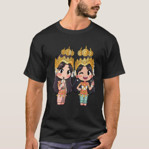 Niedlich Chibi Style Cambodian Khmer Apsara Beste T-Shirt