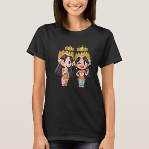 Niedlich Chibi Style Cambodian Khmer Apsara Beste  T-Shirt