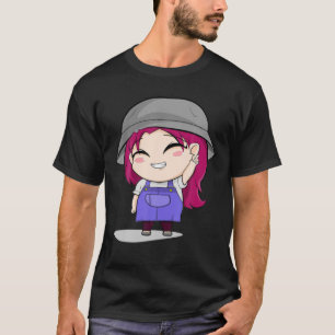 Niedlich Chibi Style Kawaii Anime Girl T-Shirt