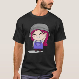 Niedlich Chibi Style Kawaii Anime Girl T-Shirt