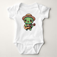 Niedlich Chibi Turtle Playing Guitar