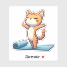 Niedlich Chibi Yoga Cat