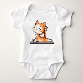 Niedlich Chibi Yoga Cat Baby Strampler