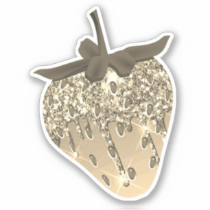 Niedlich Chic Girly Gold Ästhetischer Glitzer Stra Aufkleber