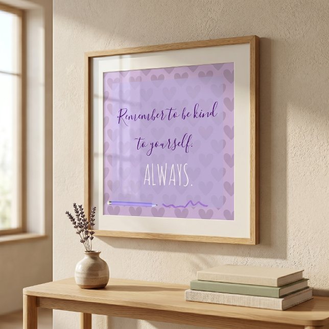 Niedlich Chic Pastel Lavender Motivierend Poster (Von Creator hochgeladen)