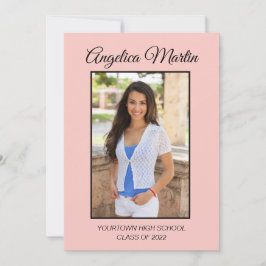 Niedlich Chic Pink Abschluss 3 Foto Class 2022