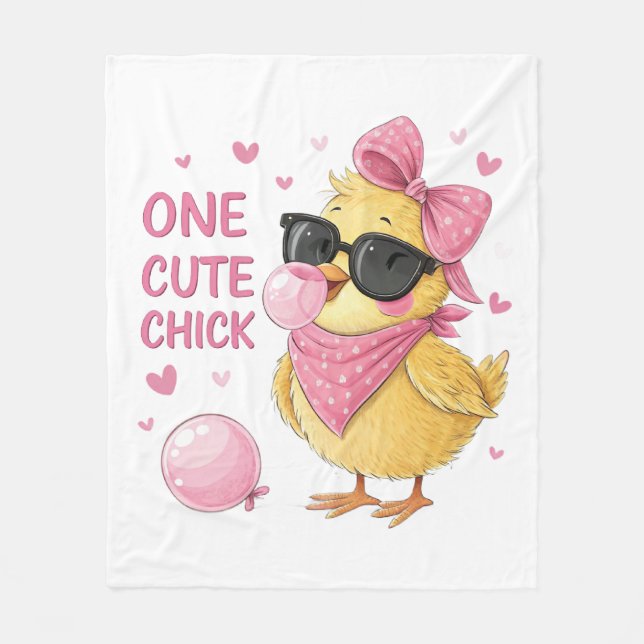 Niedlich Chick Baby Blanket Fleecedecke (Vorderseite)