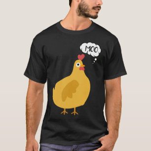 Niedlich Chicken Moo T-Shirt