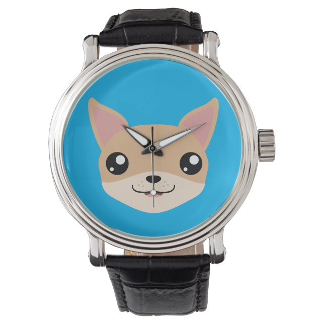 Niedlich Chihuahua Armbanduhr (Vorderseite)